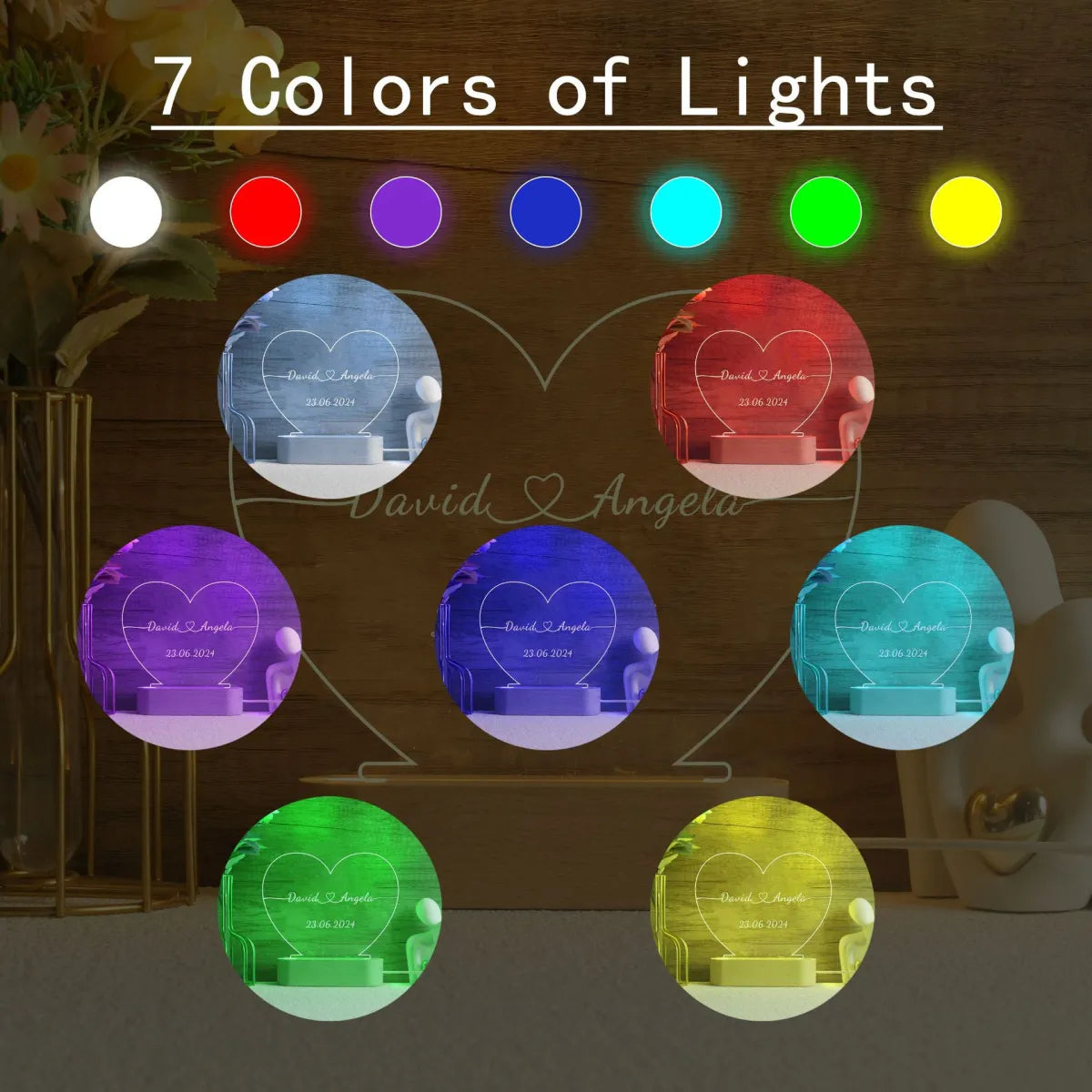 💖 Custom Romantic Heart Glow Light — Make Them Feel Truly Seen